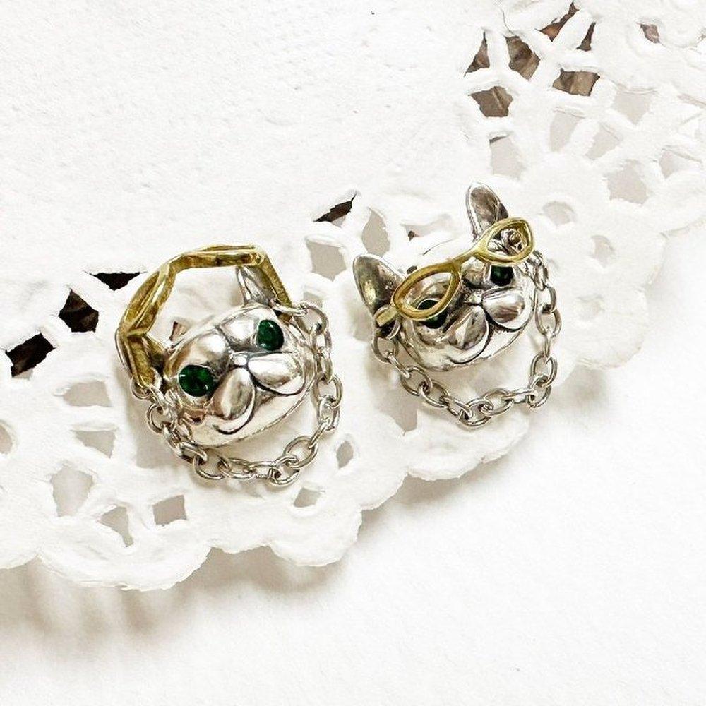 

High-quality 925 sterling silver earrings, Funny Dog e002, hip puppy earrings for women (Wfgjery)