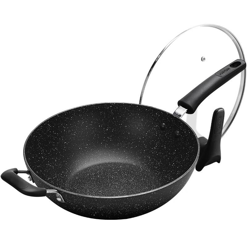 Supor NC30PA1 30CM Star Stone Non-Stick Flat Bottom Wok