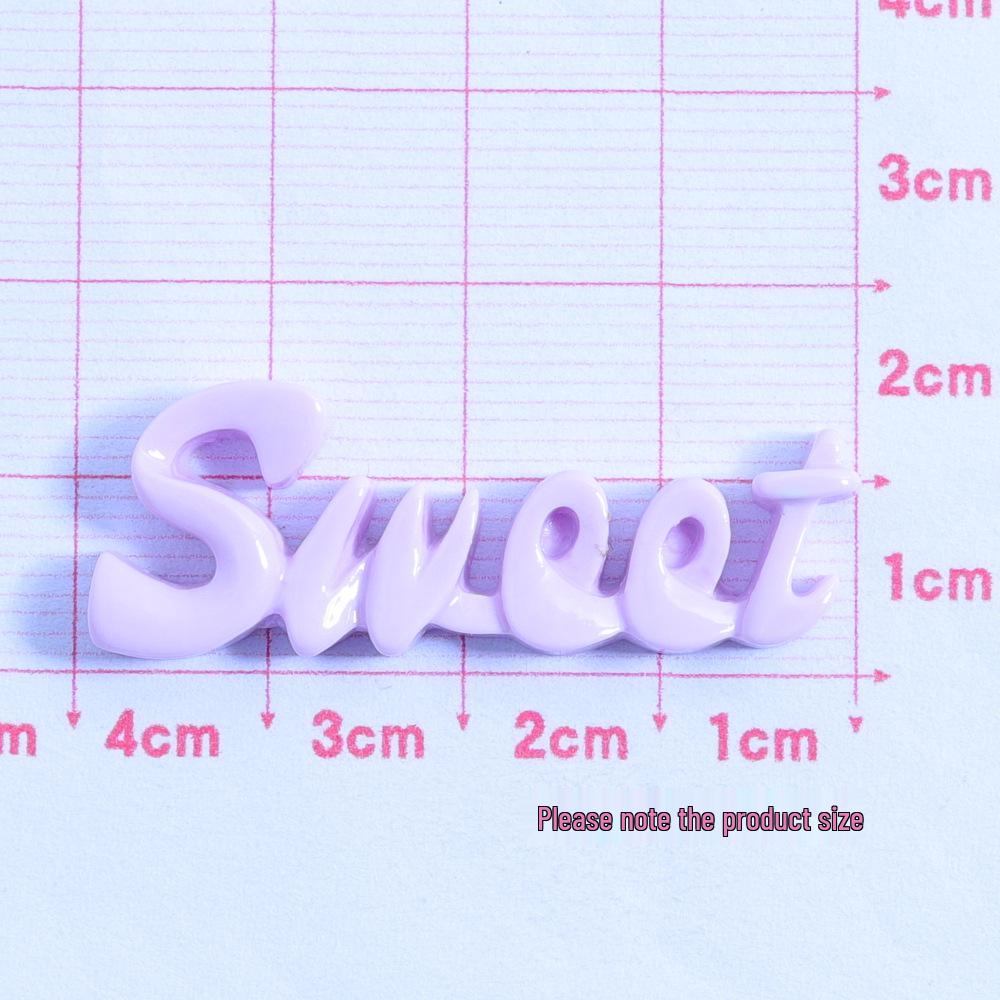 Sweet Word Handmade Glossy DIY Cream Glue Resin Accessories for Phone Cases and Hair Clips