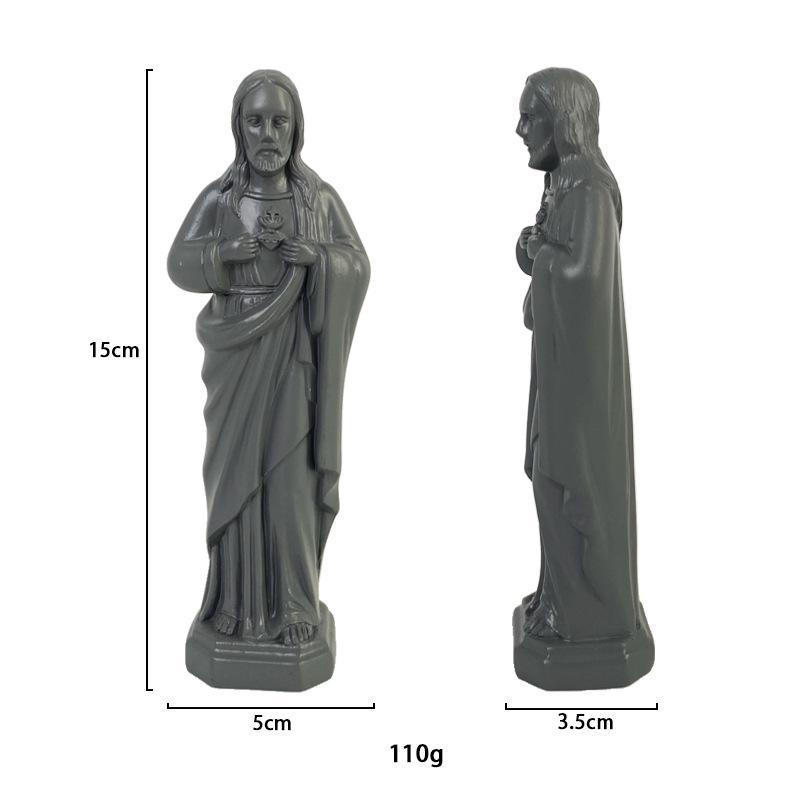 Joseph Christ The Redeemer Statue Jesus Figurine Resin Christ Figure Christian Catholic Religious Decoration Home Desk Crafts