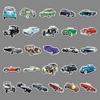 51 Nostalgic Vintage Car Cartoon Personality Doodle Creative Laptop Helmet Water Cup Decorative Stickers