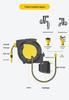 Shuofan Automatic Retractable Car Wash & Garden Hose Reel with Watering Gun.