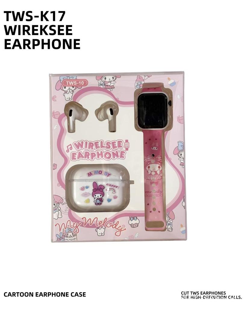 2025 Sanrio Noise-Cancelling Cartoon Wireless Earbuds - Cute Bluetooth Headphones