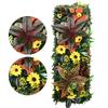 Flower Artificial Eucalyptus Carpet UV Protection Artificial Fern Grass  Privacy Screen