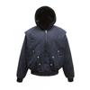K21 Mens Vintage Winter Thick Parka Metal Buckle Hooded Cotton Coat Streetwear