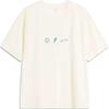 Li Ning Wade Series Bedrucktes Buchstaben Rundhals Bequemes Atmungsaktives Kurzarm T-Shirt Unisex Oberteile Off-White AHSU401-2