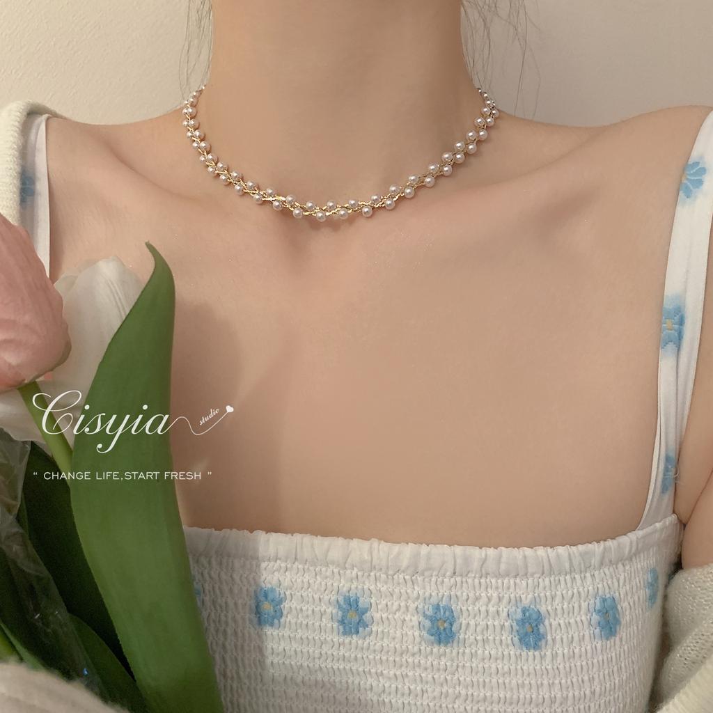 New Chinese Zen Ethnic Style Butterfly Necklace Women'S High Sense Retro Collarbone Chain Sweater Chain Accessories