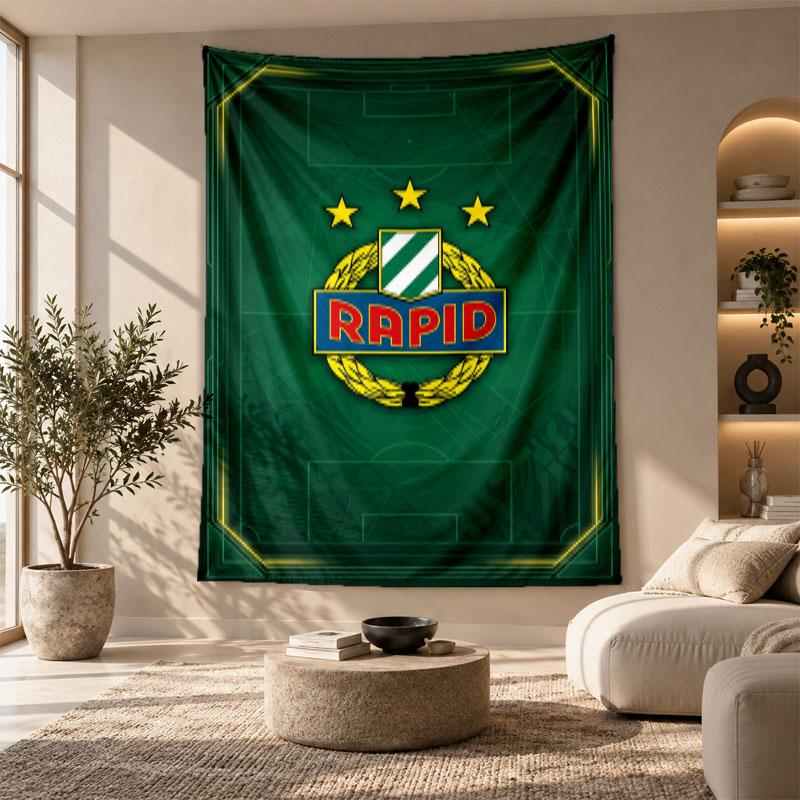 Decorative Tapestry,Rapid Wien FC Printed Wall Art, Lightweight Wall Hanging For Bedroom Background