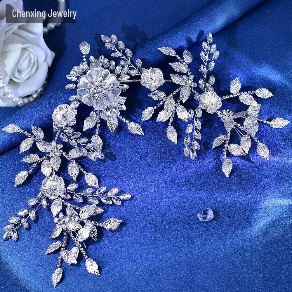 

Chenxing CX509 Rhinestone & Pearl Bridal Hairband - Flower & Alloy Wedding Headdress