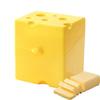 Recipiente de Armazenamento de Queijo Fofo em Formato de Queijo Caixa de Armazenamento de Alimentos para Geladeira com Tampa Utensílios de Cozinha Porta-Queijo Fatiado Pote de Chá