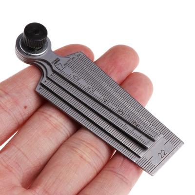 0mm-29mm Delik Ölçüm Konik Ölçer Cetvel Derinlik İnceleme Aracı 80mm