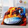 Baseball Fire Power Blanket Flannel Blanket for Bed, Sofa, Camping, Hiking, Picnic Essentials, Gift for Family Fan Gifts