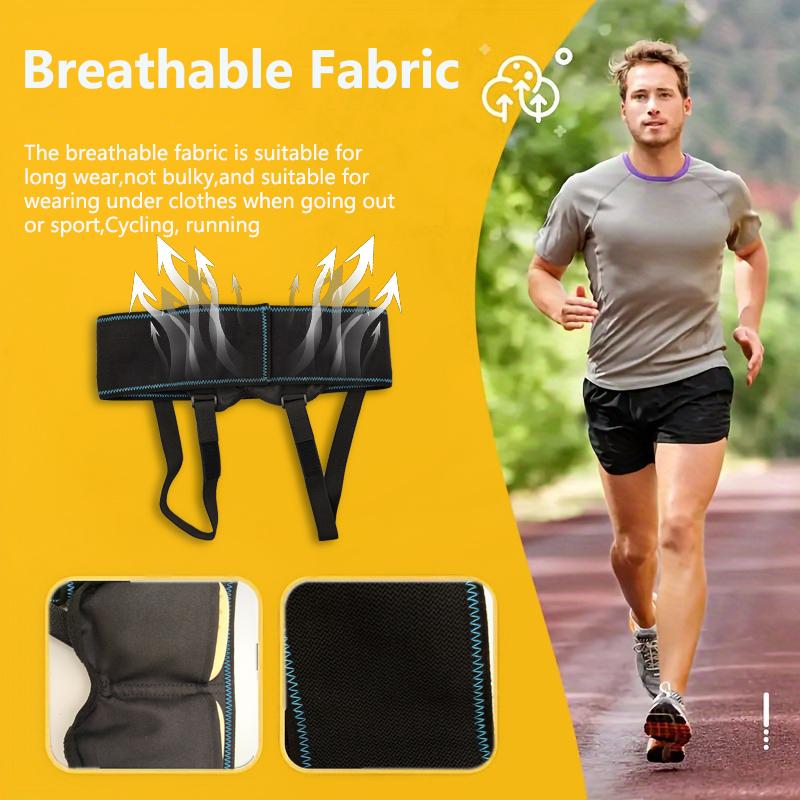 Yanbiguo Inguinal Hernia Support Belt For Men&Women, Small Intestine/Oblique Hernia Pressure Adjustable Band For Waist 75-120Cm