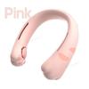 Cute Neck Fan 2400mAh Portable Ventilator Bladeless Cooling Mute Fan USB Rechargeable Wearable Neckband Fan for Outdoor