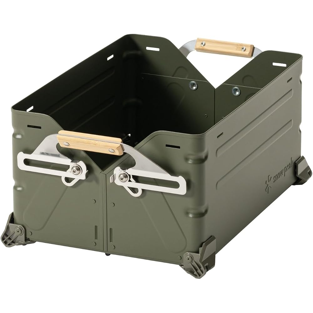 Snow Peak Shelf Container 25 Olive Drab Limited Edition Spring 2024 Outdoor Storage Solution