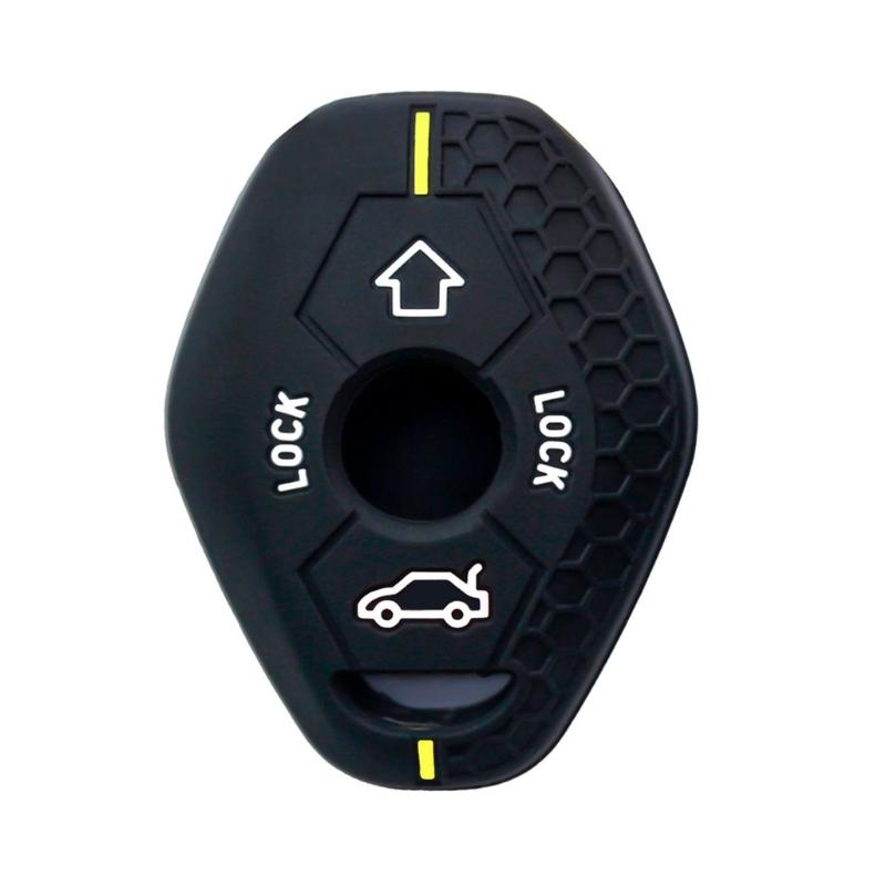 Full Protection Key Fob Case Protector Cover Silicone Car Remote Key Case Shell Soft for E46 Waterproof Cover