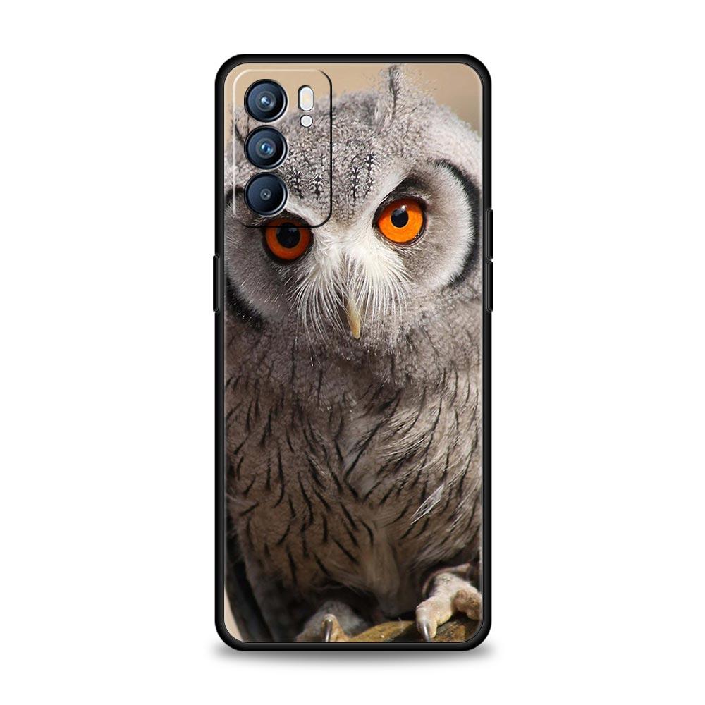 Girl Gifts Lovely Owl Phone Case For OPPO Find X5 A54 A53 A52 A9 2020 A16 A15 A95 A76 A74 A12 Reno7 SE Reno6 Pro Plus 5G Cover