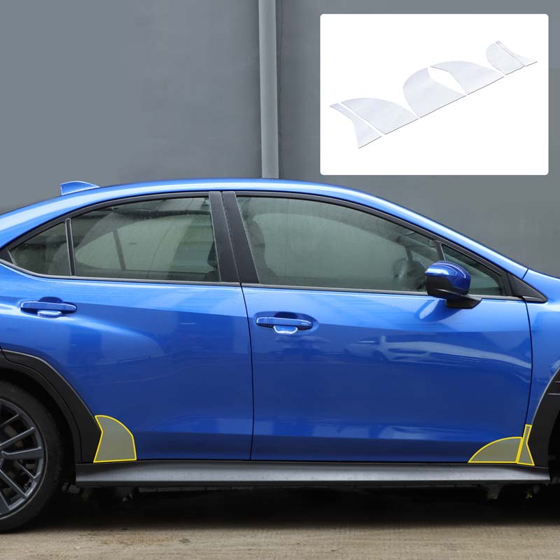 TPU Car Front Rear Door Rock Chip Rocker Panel Paint Protection Film Trim Sticker Accessories For Subaru WRX 2022-2026