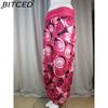 BITCED 15 Color Women Casual Elastic Waist Plus Size Print Long Trousers Straight Loose Long Pants Haren