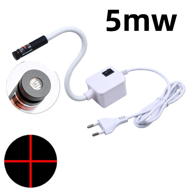 1Pcs Red Night Lamp Eu/Us Plug Laser Infrared Sewing Machine Position Light Magnetic Mounted For Factory Drills Lathes