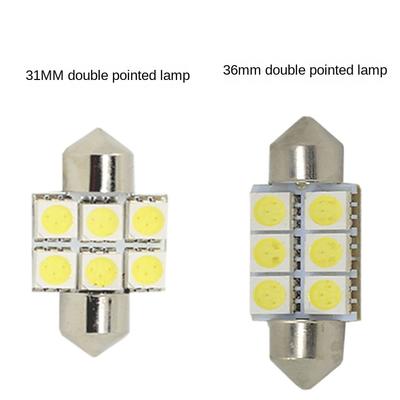 Car LED License Plate Light Reading Light Roof Light 5050 Wick 31MM