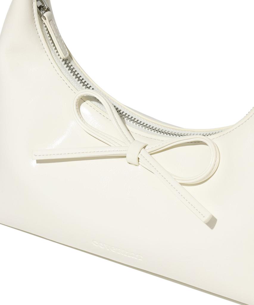 Covernat Woman Clover Heart Ribbon Tote Bag Ivory