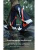 Wasserdichte PVC-Überschuhe (High-Top) für Outdoor-Wanderungen, Radfahren & Angeln - Rutschfest, Abriebfest