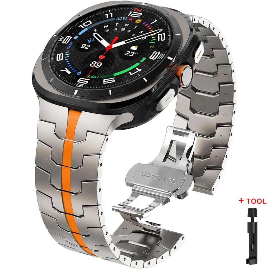 Bracelet for Samsung Galaxy Watch Ultra 2025 Correa Stainless Steel Metal Band for Samsung Ultra 7 Galaxy Ultra 47MM Wrist Strap