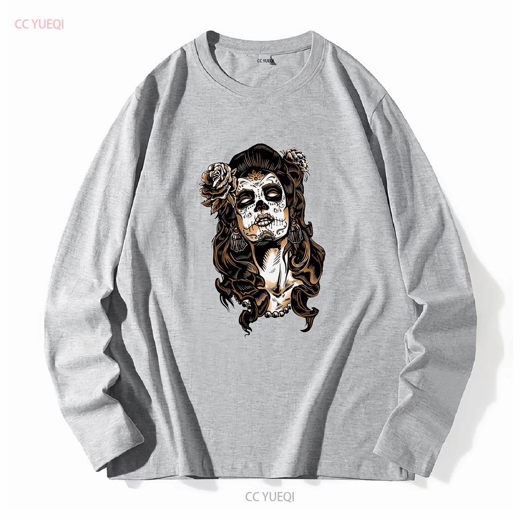 CATRINA Tattoo Mexico Calavara Pin Up T Shirt Mexican Death Head vintage Washed Slightly Soft designer clothes Stylish