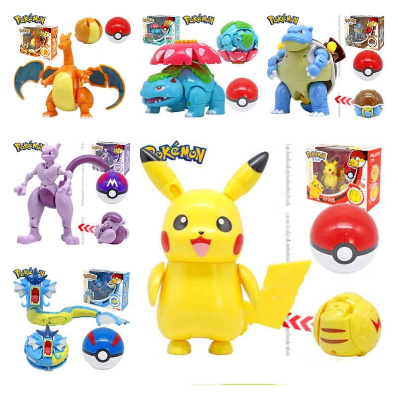 Authentic Zhuangchen Pikachu Super Dream Pokemon Elf Ball Children's Toy Set