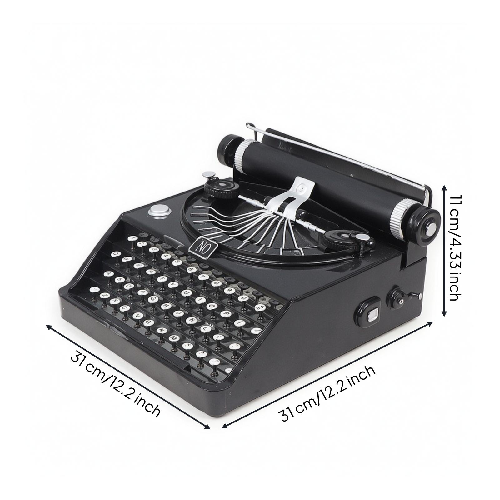 Vintage Typewriter Model | Industrial-Style, Aged