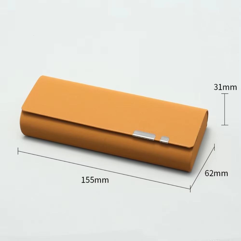 1pc Glasses Box  Portable Anti-stress PU Sunglasses Case Glasses Storage Box Eyeswear Accessories Box