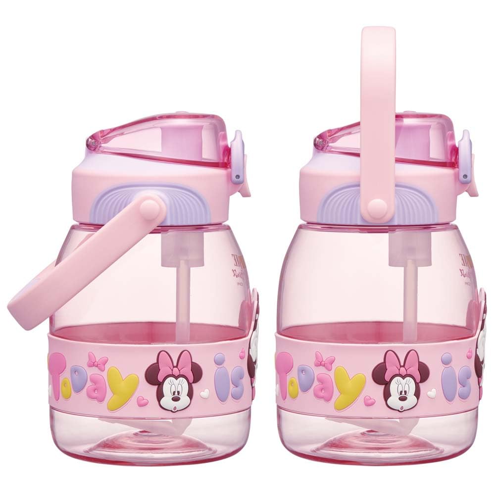 Skater Straw Hopper for Boys and Disney Minnie Bottle, 1.2L (1200ml), Plastic, Hydration, Girls, Mouse, PSHP12-A