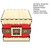 Christmas Gift Box Wooden Storage Box with Lid Xmas Design Present Box for Festive