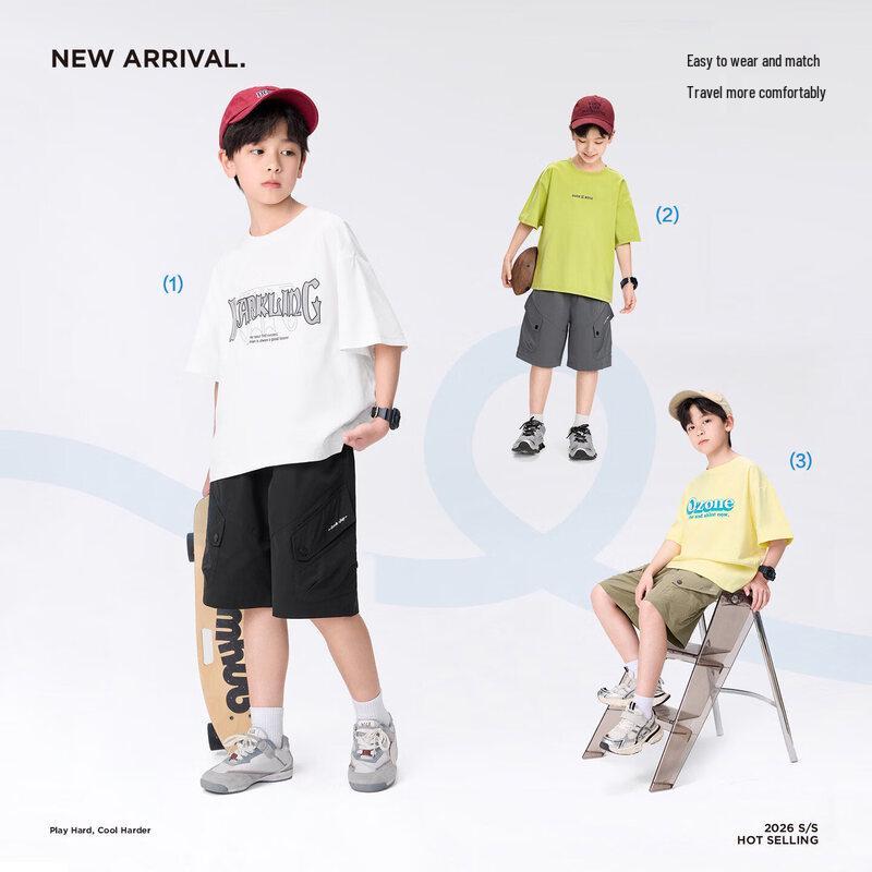 Zuo Xi Boys' Lightweight Breathable Cargo Shorts