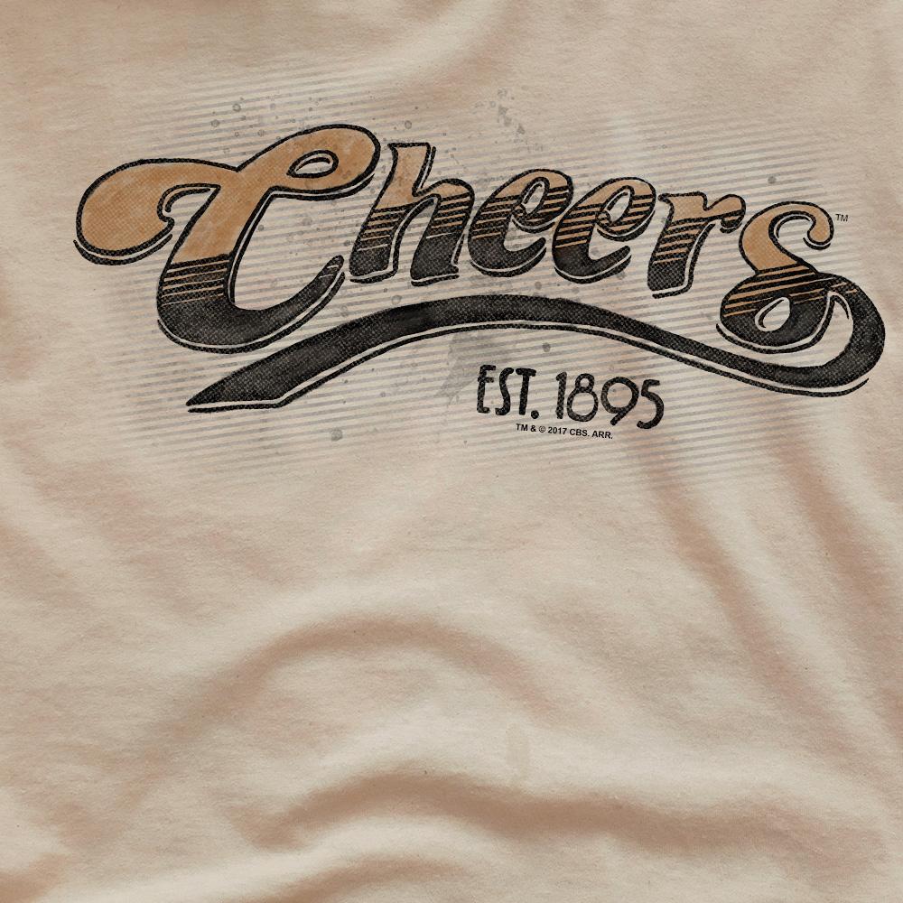 Cheers Mens Watercolor Logo T-Shirt