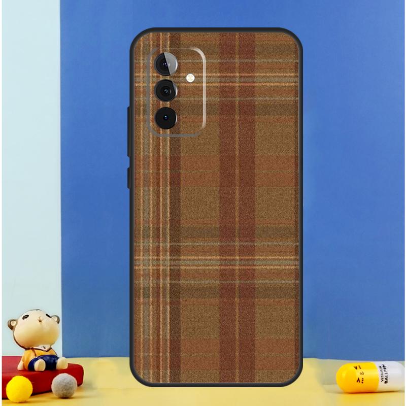 Custodia a Quadretti Marrone Per Samsung Galaxy A54 A34 A14 A13 A23 A33 A53 A52 A32 A12 A56 A36 A16 A15 A35 A55 A17