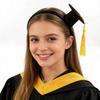 Mini Doctor Hat Graduation Season Mini Doctor Hat Celebrate Party Mini Bachelor Hat Hairpin Small Graduation Hat with Tassels