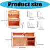 Creative Doll House Kitchen Toy Set Includes Cabinets Sink And Utensils For Imaginative Play Pretend Play Kitchenette