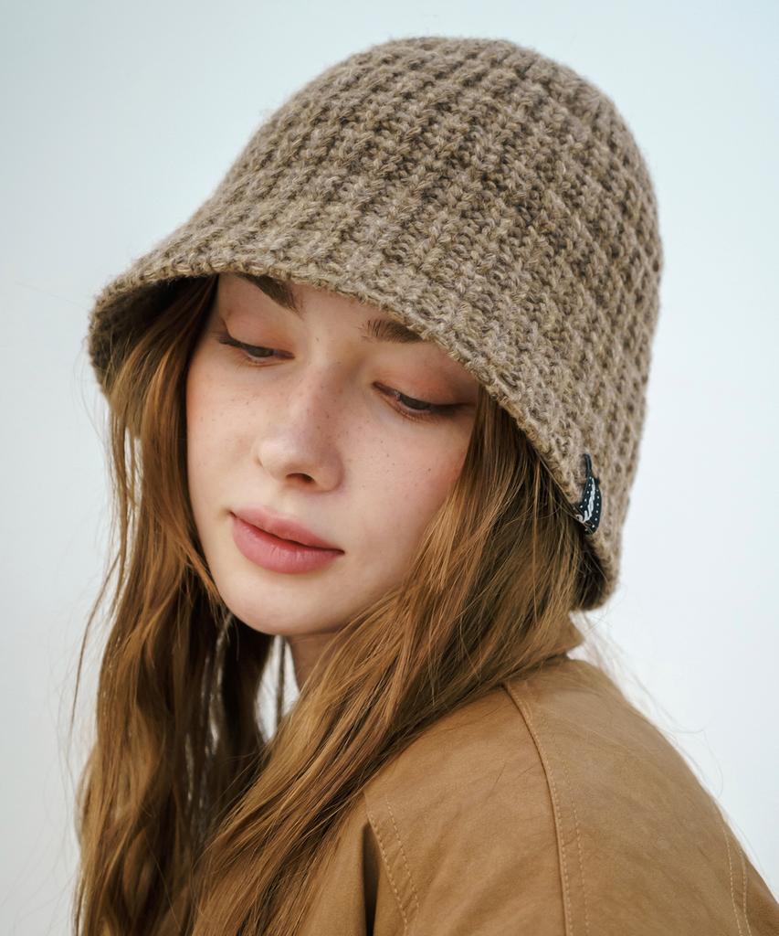 Mimin Board Knit Basic Bucket Hat (Select 1 Of 4)