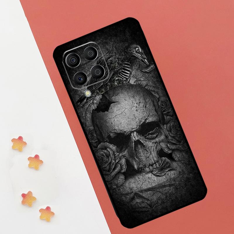 

Crow Raven Dark Skull For Samsung Galaxy M06 M16 M33 M13 M35 M53 M11 M21 M31 M55 M15 M14 M34 M54 M12 M32 M52 Case Samsung M21