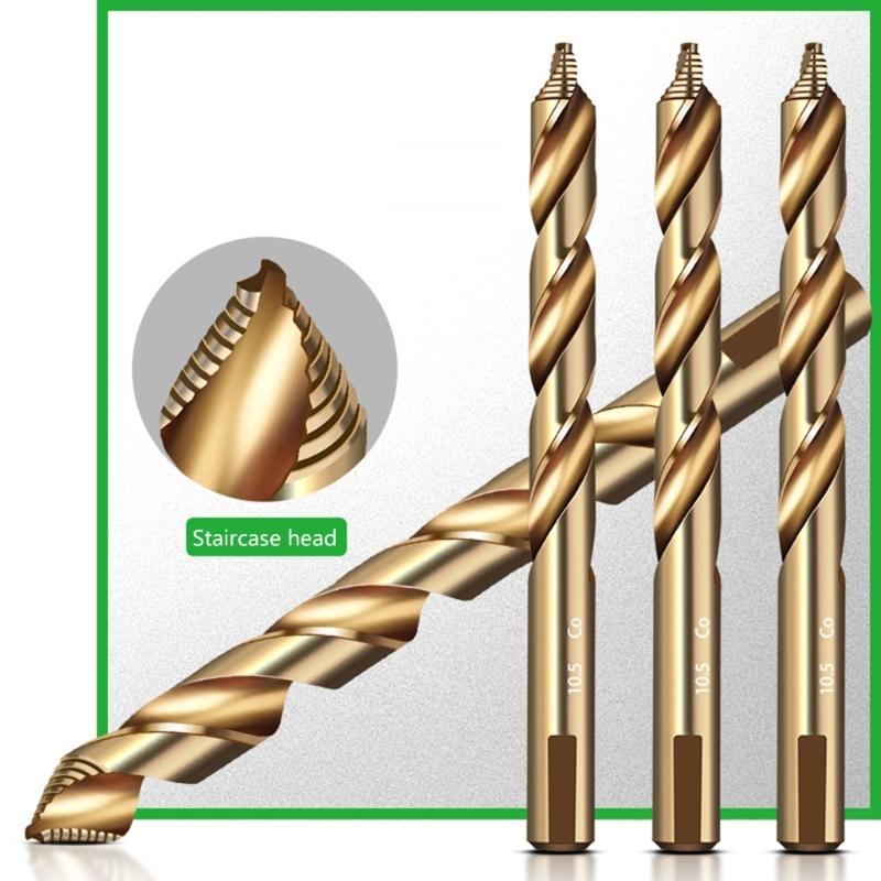 3-13mm M35 Cobalt Drill Bit Twist Jobber Length Drill Bit Round Shank for Hardened Metal Iron Plastic and Wood Metal