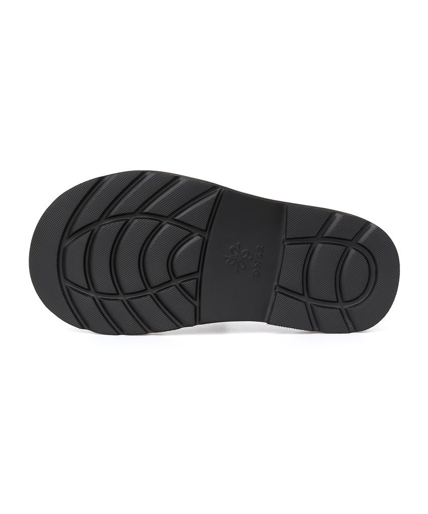 Dnsr Mammoth Saffiano Mule Black