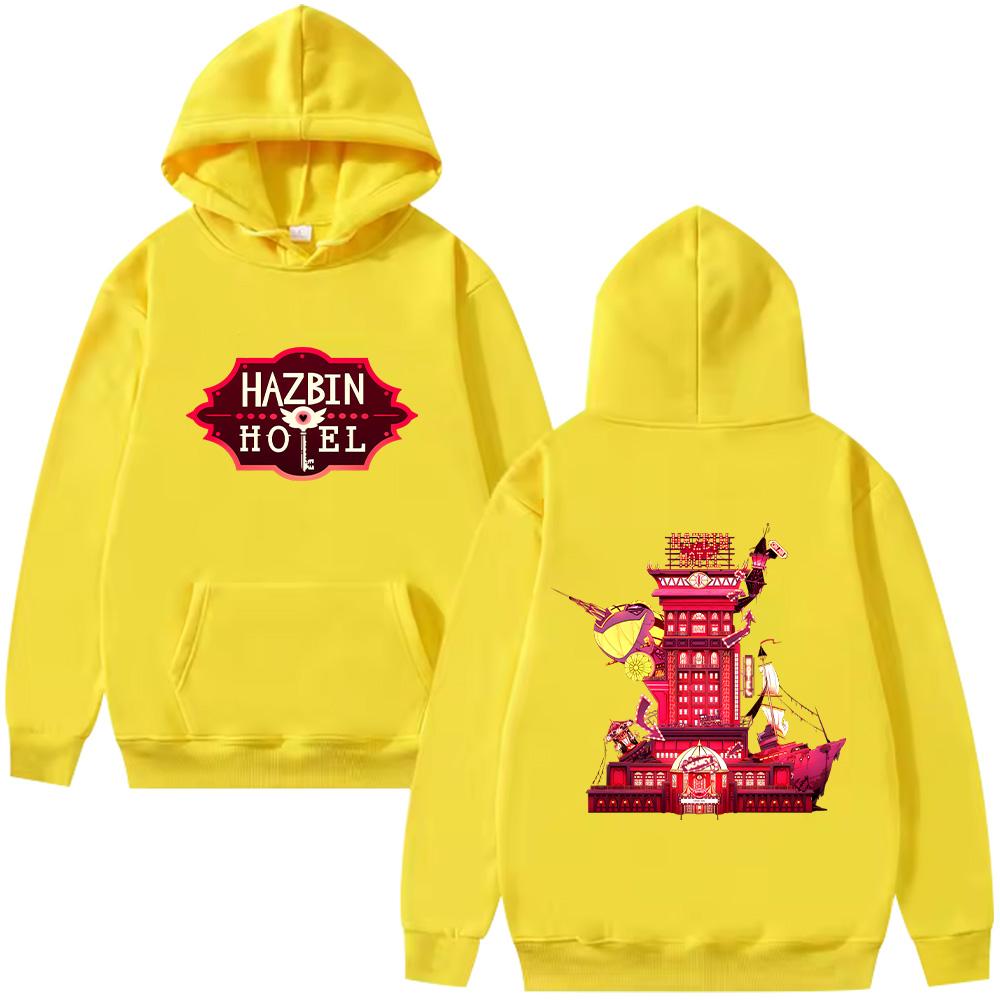 HazbinHotel Cartoon New Hoodie  Men with Hooded Long Sleeve Sweatshirts Fashion Unique Unisex Pullover Y2K Autumn Winter Clothing