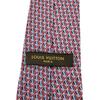 LOUIS VUITTON LV all-over print silk tie gray silk Used