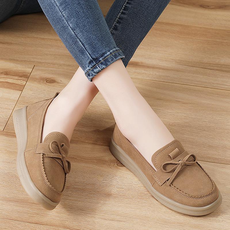 Damen Mokassins Fahrerschuhe Komfort Freizeit Krankenschwester Loafer Laufschuhe Sommer Braun Schwarz Schuhe Übergröße