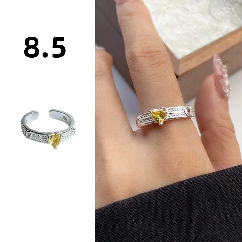Irregular Shape Crystal Ring Minimalist Handmade Opal Ring Fashionable Gemstone Ring Girls Gift