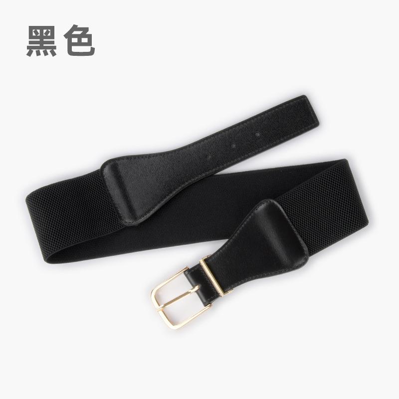 Elastic Belt Women'S Personalized Dress Suit Decorative Temperament Waist Seal Elastic Belt Leather Belt