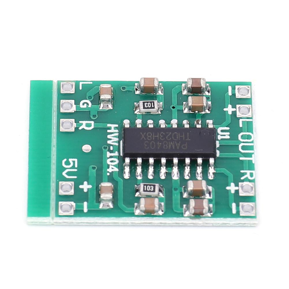 

PAM8403 Аудіодинамік Плата підсилювача звуку Class D 2*3W DC2.5-5.5V Блок живлення