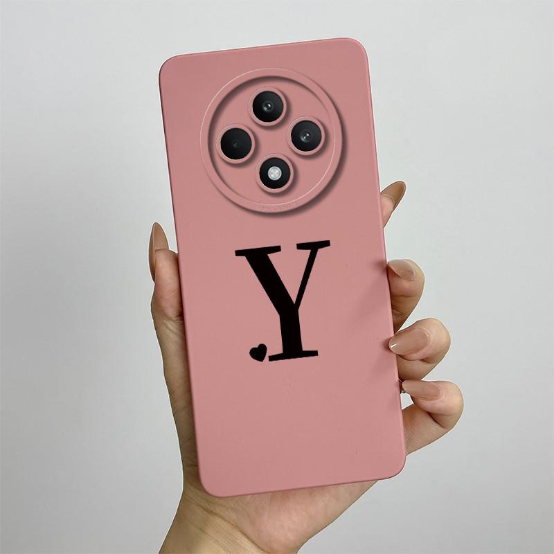 Per Oppo Reno12 F FS 5G 4G Custodia Cover Morbido Silicone TPU Lettere Carine Custodie Protettive Complete Per Reno 12F 12FS Bumper Fundas